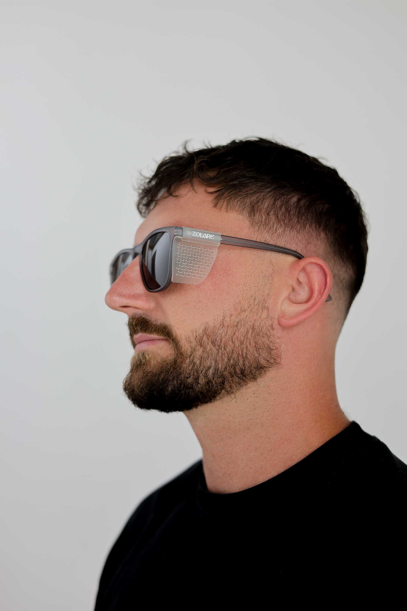 The Arden in Smoke by Zolare - matte translucent grey frame with S12 grey lens